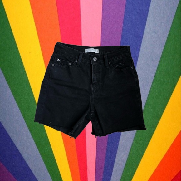 hand embroidered levi’s cutoffs - Picture 3 of 5